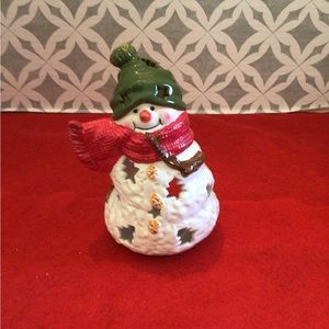 Hallmark Ceramic Snowman Tea Light Burner